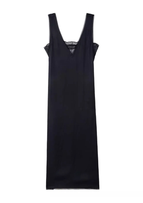 Zadig&Voltaire lace-trimmed satin midi dress - Black