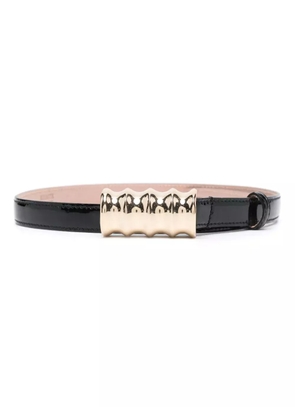 KHAITE The Small Julius leather belt - Black