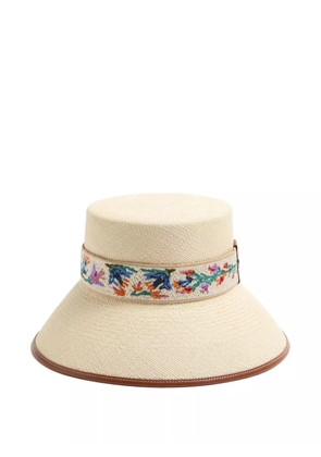 Valentino Garavani Antibes straw bucket hat - Neutrals