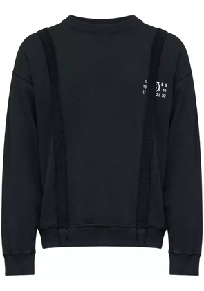 MM6 Maison Margiela Numbers-motif sweatshirt - 900 BLACK