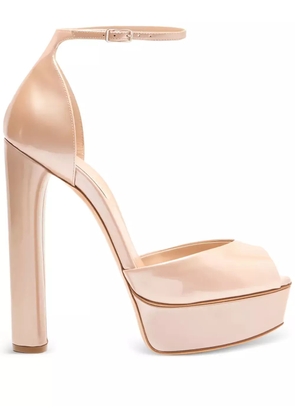 Casadei 140mm Flora platform sandals - Neutrals