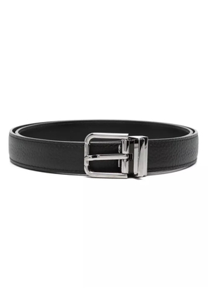 Dolce & Gabbana logo-embossed buckle belt - Black