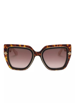 Roberto Cavalli tortoiseshell oversized sunglasses - Brown