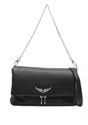 Zadig&Voltaire Rock crystal-wing shoulder bag - Black