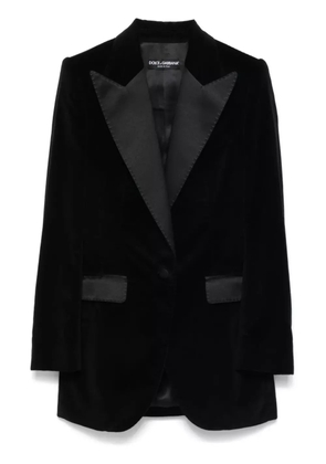 Dolce & Gabbana Turlington velvet blazer - Black