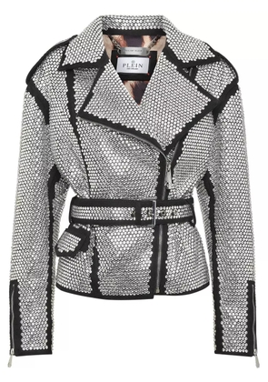 Philipp Plein crystal-embellished jacket - Black