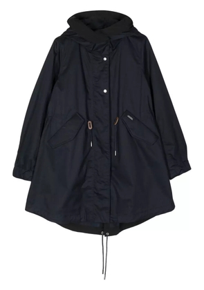 Woolrich tied-waist hooded parka coat - Black