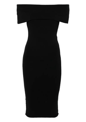 Murmur Ellipse off-shoulder midi dress - Black