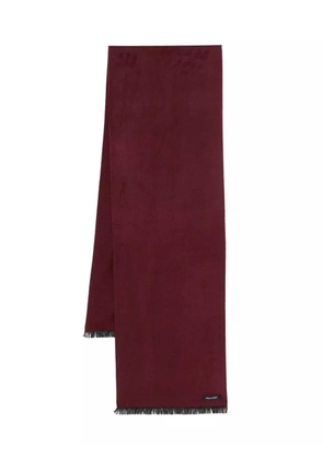 REMUS UOMO logo-patch scarf - Red