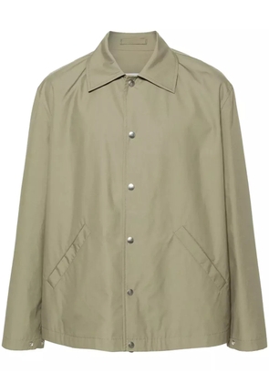 Jil Sander logo-print jacket - Green