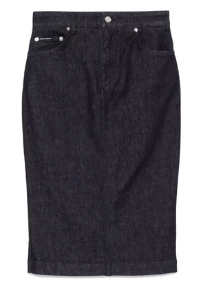 Dolce & Gabbana denim midi skirt - Blue