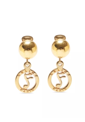 Celine Pre-Owned 1990 clip-on earrings - Gold