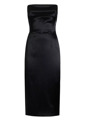 Dolce & Gabbana DNA satin-finish midi dress - Black
