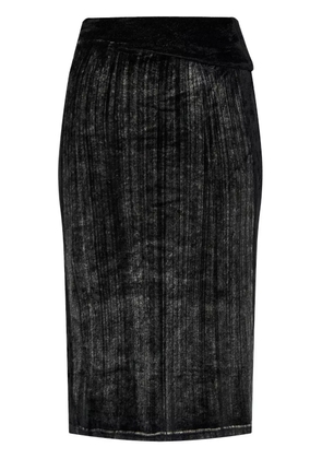 Diesel faded-effect pencil skirt - Black