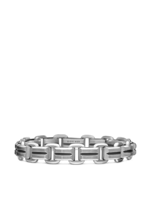 David Yurman sterling silver Deco Beveled link bracelet (7.5mm)