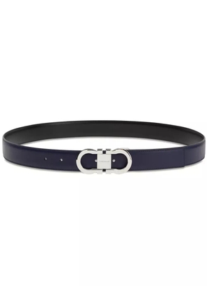 Ferragamo Gancini-buckle leather belt - Blue