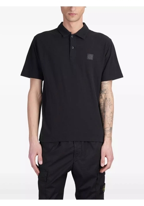 Stone Island Compass-motif polo shirt - Black