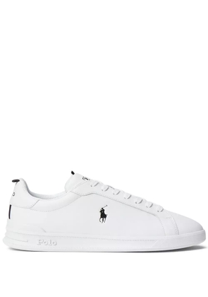 Polo Ralph Lauren logo-print leather sneakers - White