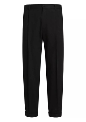 Dolce & Gabbana folded-edge trousers - Black