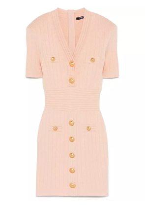 Balmain knitted mini dress - Neutrals