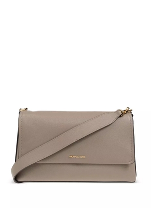 Michael Michael Kors fold-over leather shoulder bag - Grey
