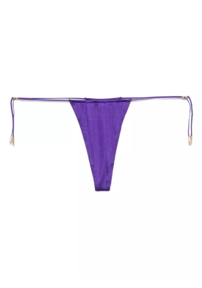 Maison Close Glow mini string bikini bottoms - Purple