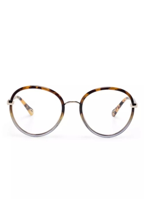 Chloé Eyewear round-frame glasses - Brown