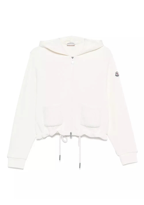 Moncler knitted-pocket hoodie - White