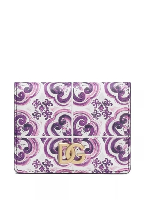 Dolce & Gabbana Majolica-print wallet - White