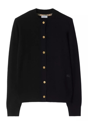Burberry EKD-embroidered cardigan - Black