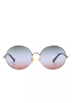 Chloé Eyewear round-frame sunglasses - Gold