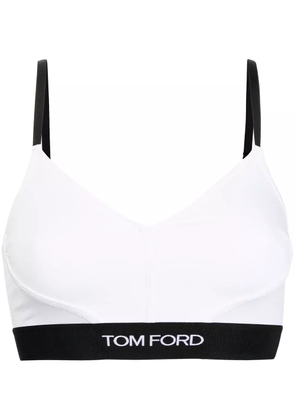 TOM FORD logo underband bralette - White