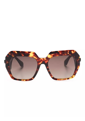 ETRO geometric-frame sunglasses - Brown