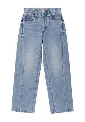 Hey Joanie logo-patch jeans - Blue