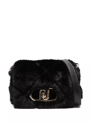 LIU JO shearling crossbody bag - Black