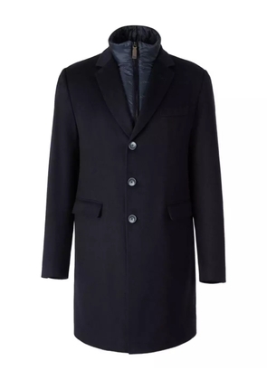 Herno detachable-lining buttoned coat - Blue