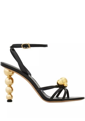 Ferragamo ball-embellished strappy sandals - Black