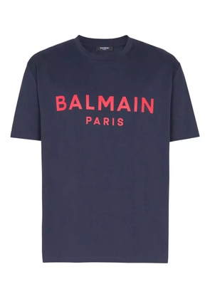 Balmain logo-print T-shirt - Blue