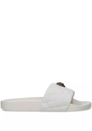 Kurt Geiger London Meena Eagle open-toe slides - White