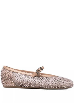 Le Silla Gilda embellished ballet flats - Neutrals
