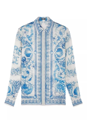 Versace Underwater Barocco crêpe shirt - Neutrals