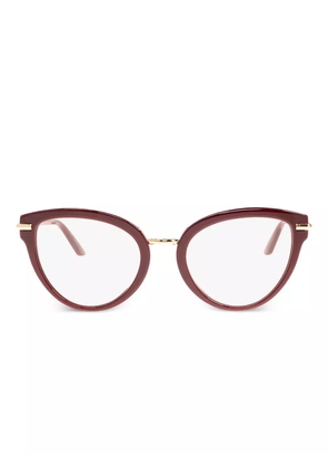 Dolce & Gabbana Eyewear logo-engraved sunglasses - Red