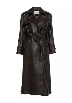 ducie leather trench coat - Brown