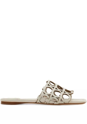 Ferragamo Gancini slide - Neutrals