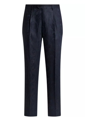 ETRO jacquard trousers - Blue