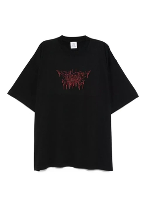 VETEMENTS logo-printed T-shirt - Black