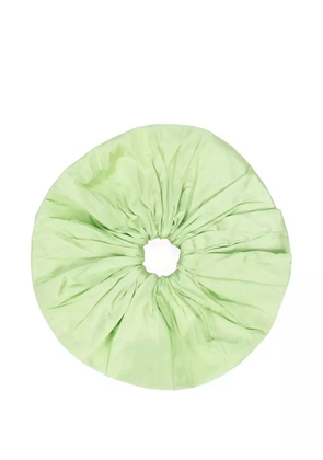 Hai Dupion Frill hair scrunchie - Green