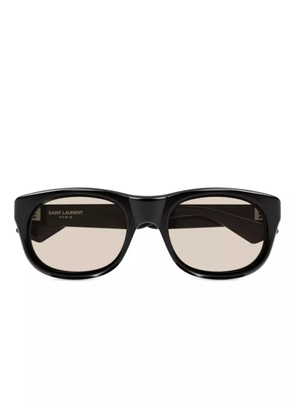 Saint Laurent Eyewear logo-print sunglasses - Black