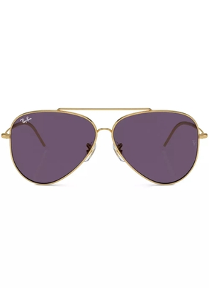Ray-Ban Aviator Reverse tinted sunglasses - Gold