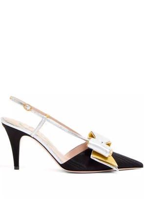 Valentino Garavani 85mm Bowow slingback pumps - Black